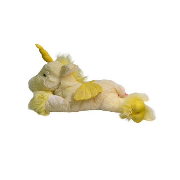 Walmart Yellow Unicorn Plush I Love You Heart Tail Stuffed Animal 16" - Picture 3 of 11